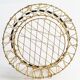 Vintage gold metal basket