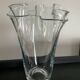 Vase mouchoir vintage en verre soufflé