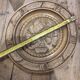 Round carved wooden dish