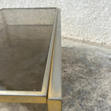 Iron coffee table with glass top