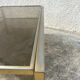 Table basse fer et plateau en verre