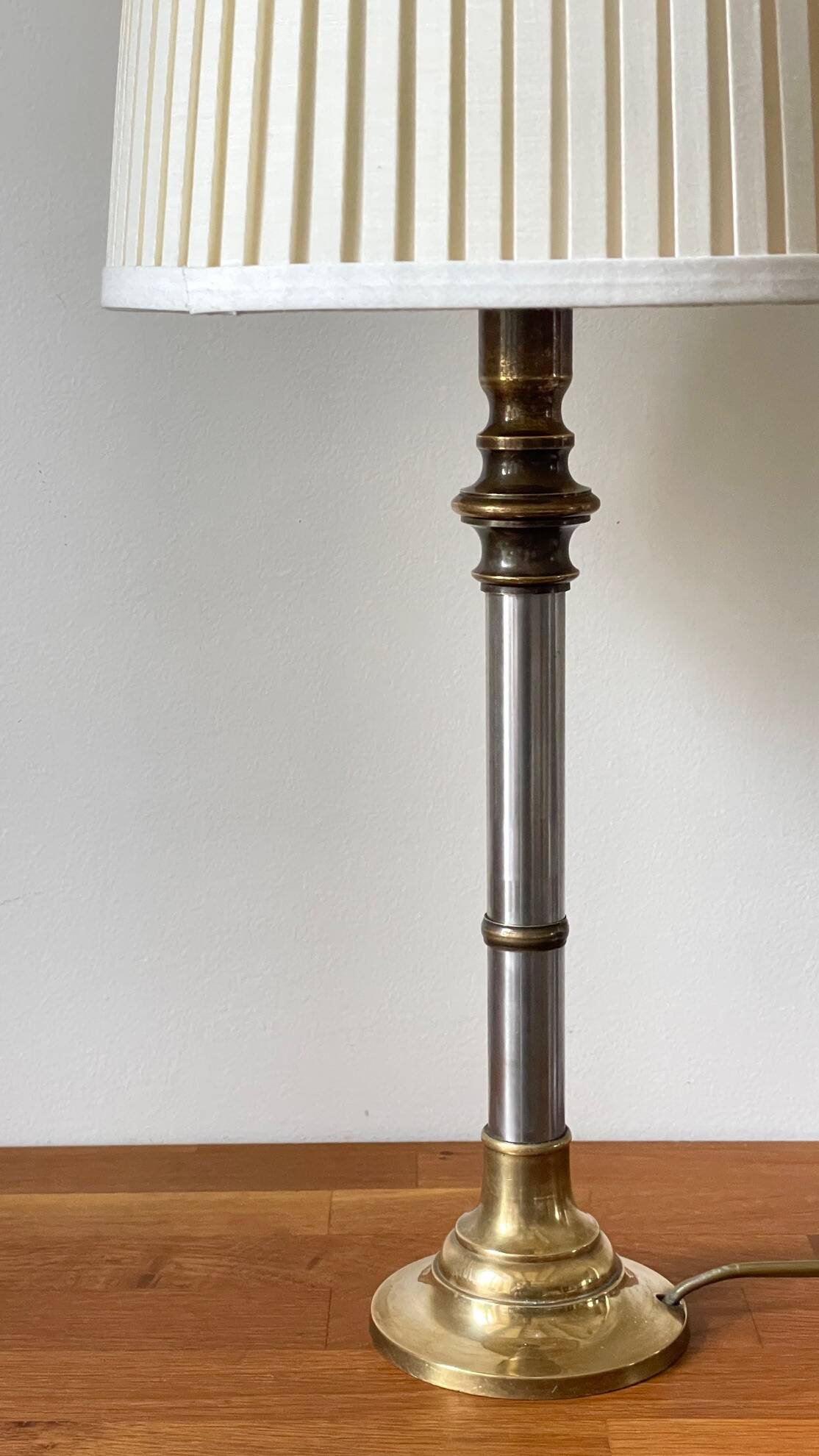 70s Steel and Brass LAMP