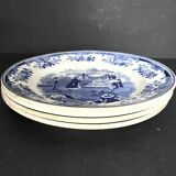 4 antique plates