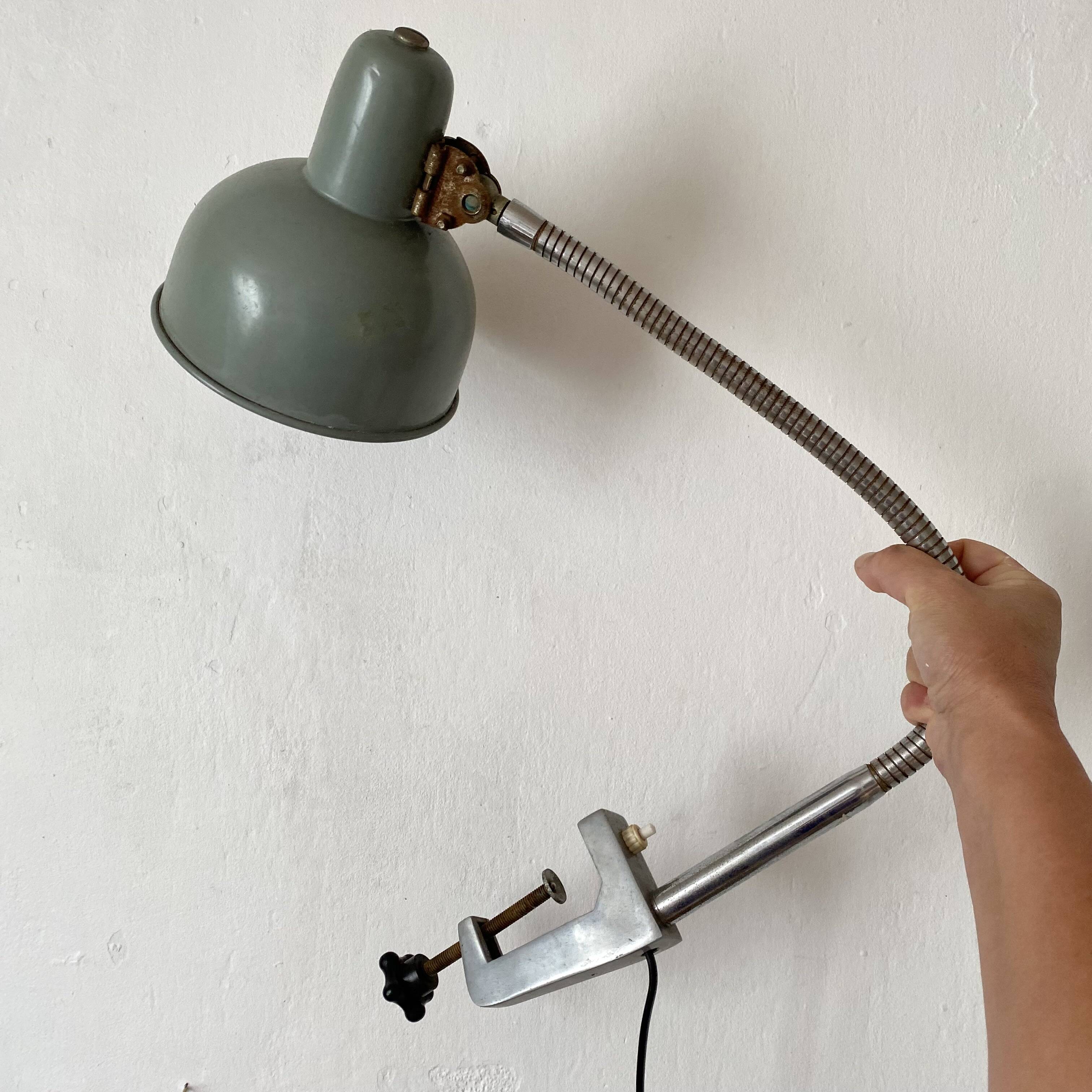 Fornay-style workshop lamp from the 1950s