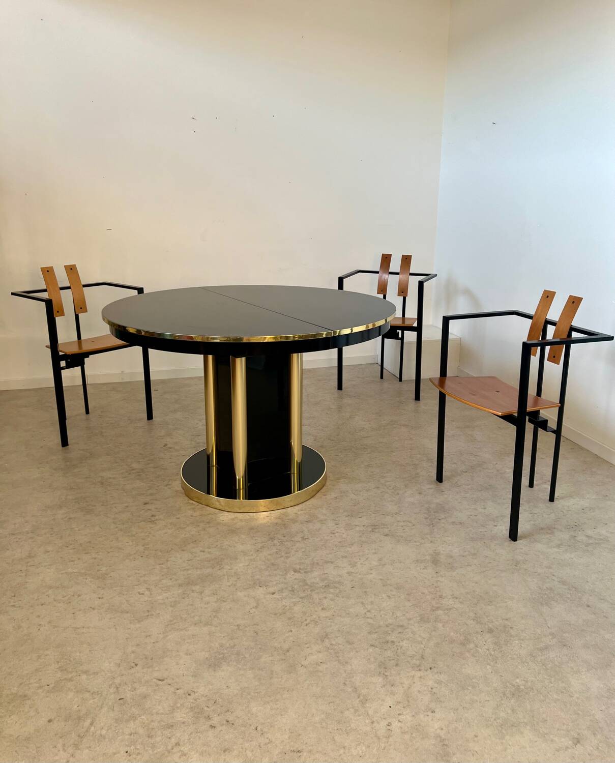 3 old Karl Friedrich Forster raw design chairs model Trix KFF postmodern 70s/80s