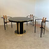3 old Karl Friedrich Forster raw design chairs model Trix KFF postmodern 70s/80s