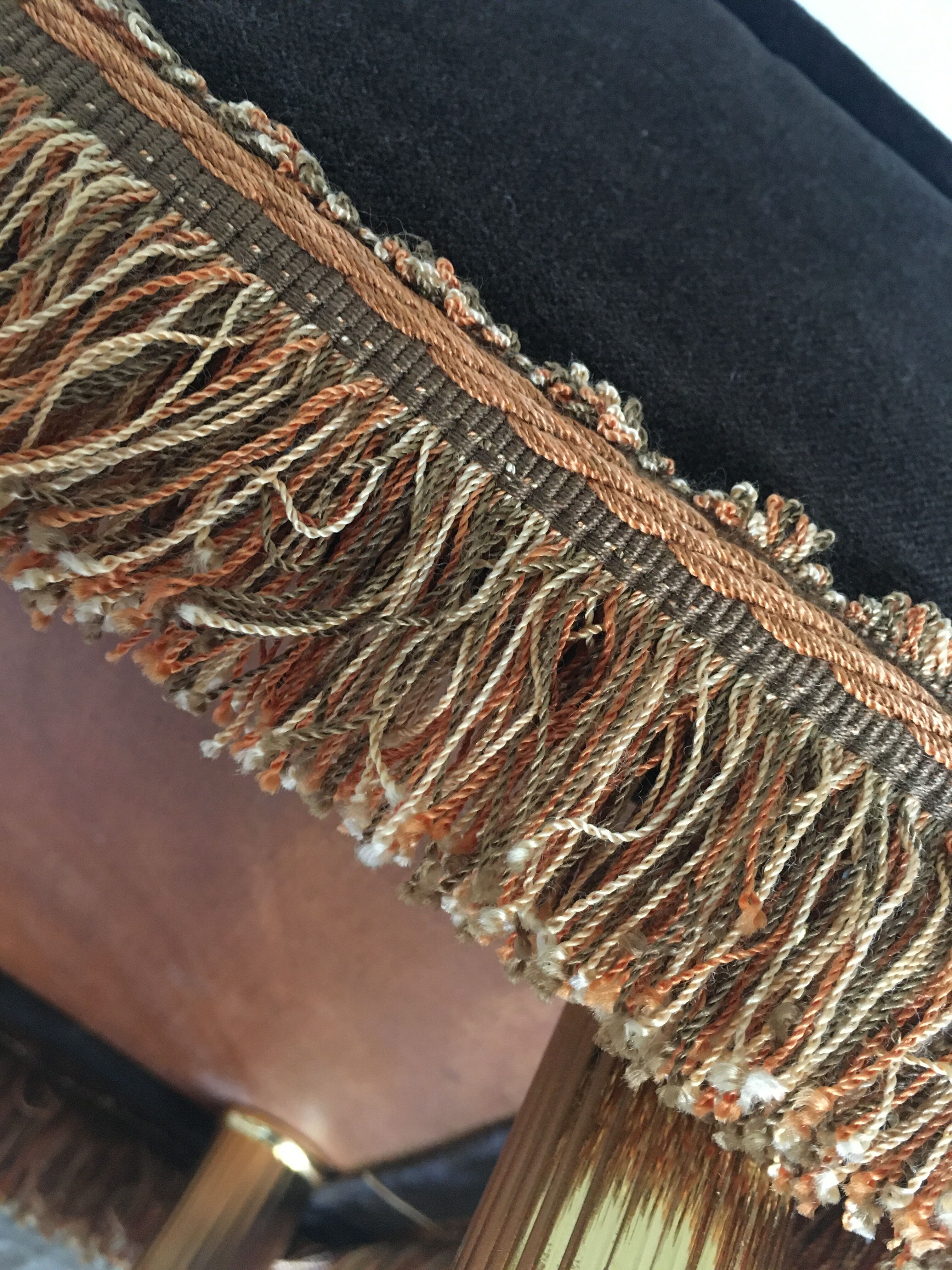 Brass tabouret of the 70s