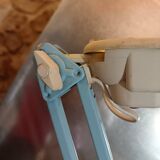 Articulated blue desk lamp