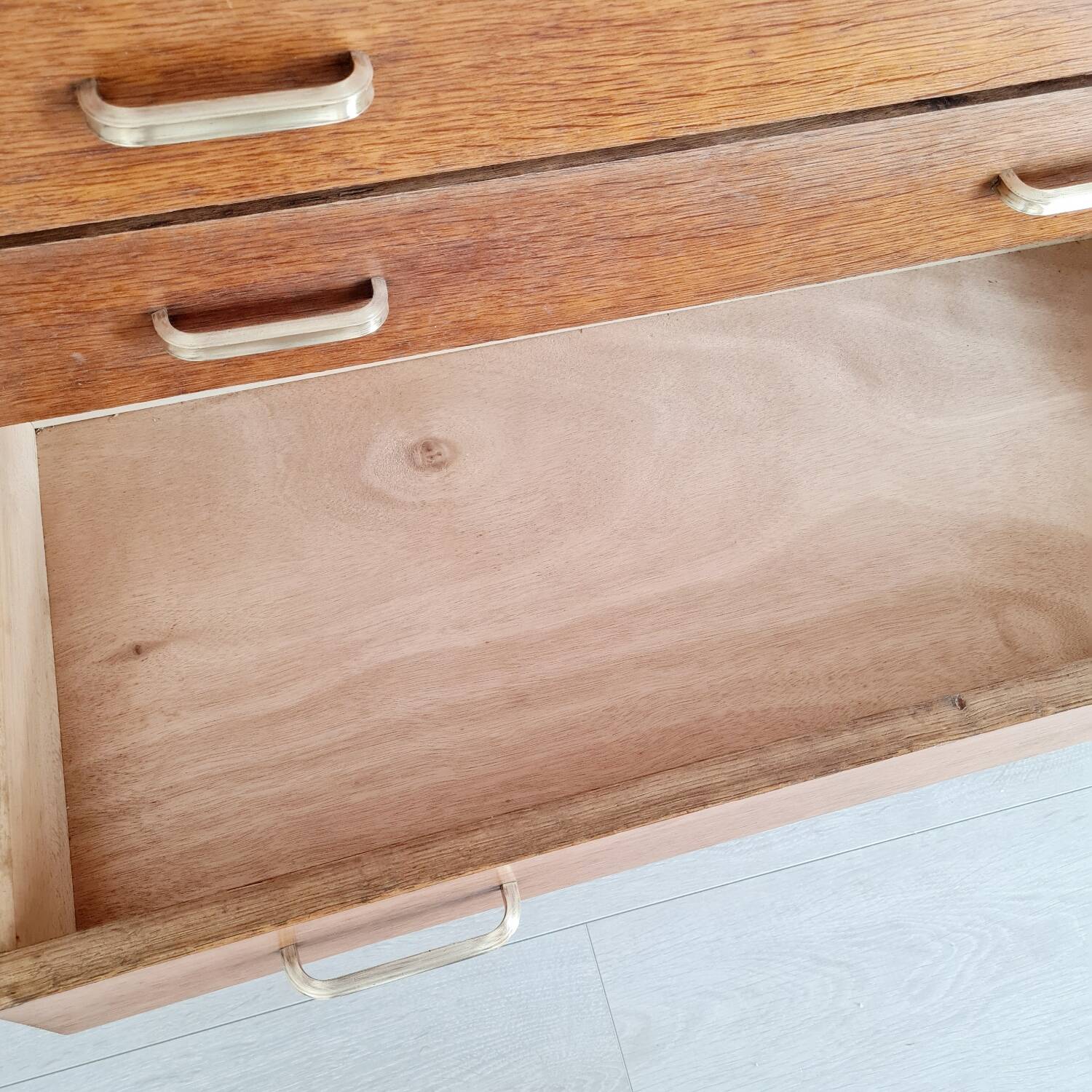 Scandinavian secretary desk - showcase chest of drawers