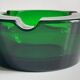 ASH TRAY Green Glass Vintage