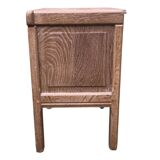 Pair of solid oak bedside tables circa 70-80