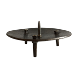 Vintage brutalist steel table bougeoir