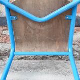 Set of three vintage children's school chairs