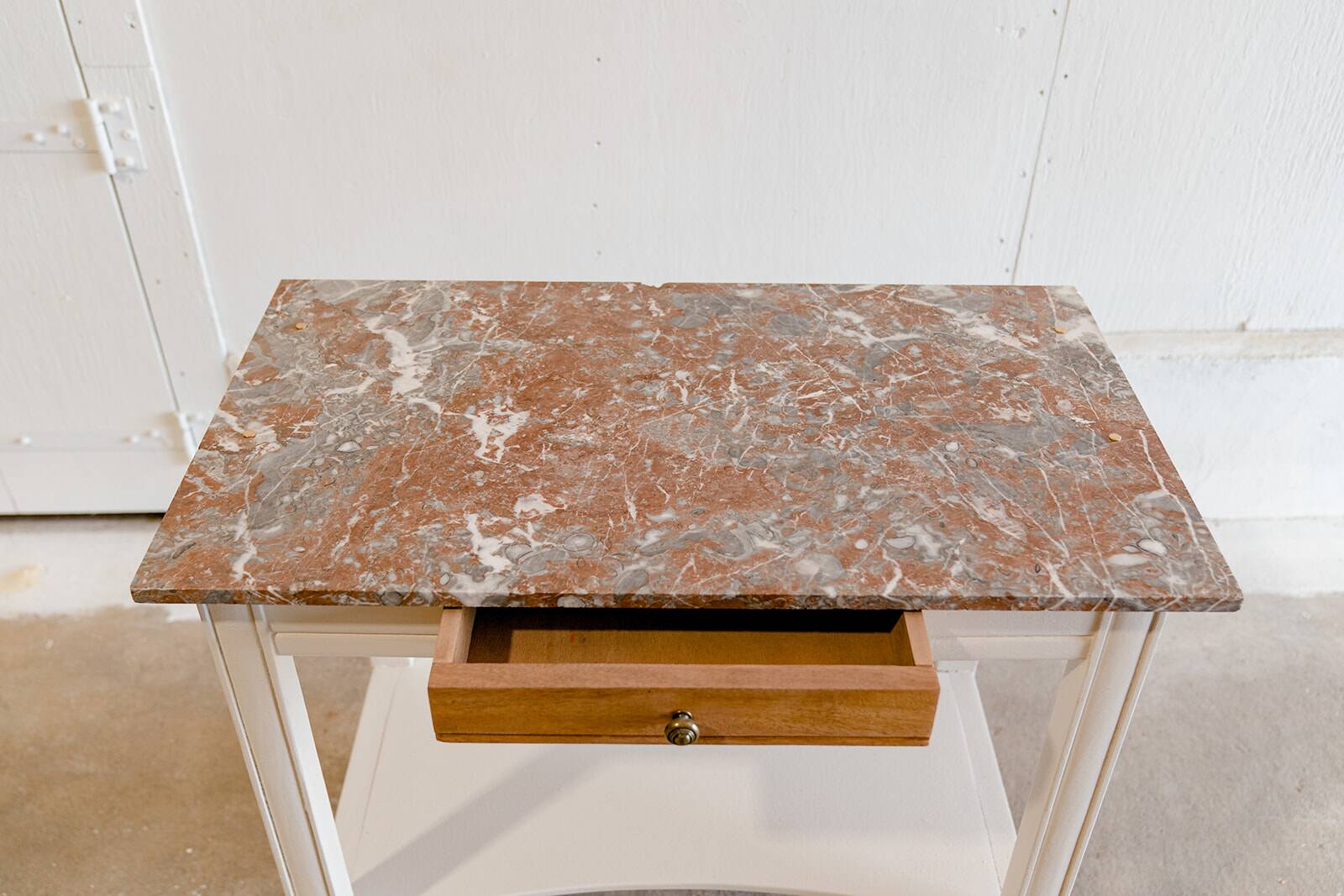 Wood & marble console