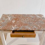 Wood & marble console