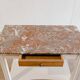 Wood & marble console