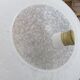 Italian pebble lamp in white speckled glass 80s