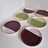 Set of 6 longitude model plates from Habitat