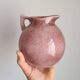 Vintage French ceramic pitcher by Tim Orr / Glazed jug