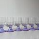 ensemble de 6 verres à pied couleur lilas