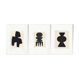 3 paintings • illustrations m566 m562 m534 • signed eawy