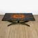 Ferlor International coffee table in brushed steel and ceramic from the 1970s.