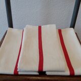 Set of 3 old linen towels