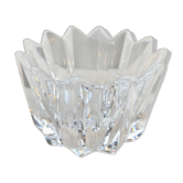 Small tulip pocket or signed crystal baguier, Scandinavian design by Jan Johanson Orrefors