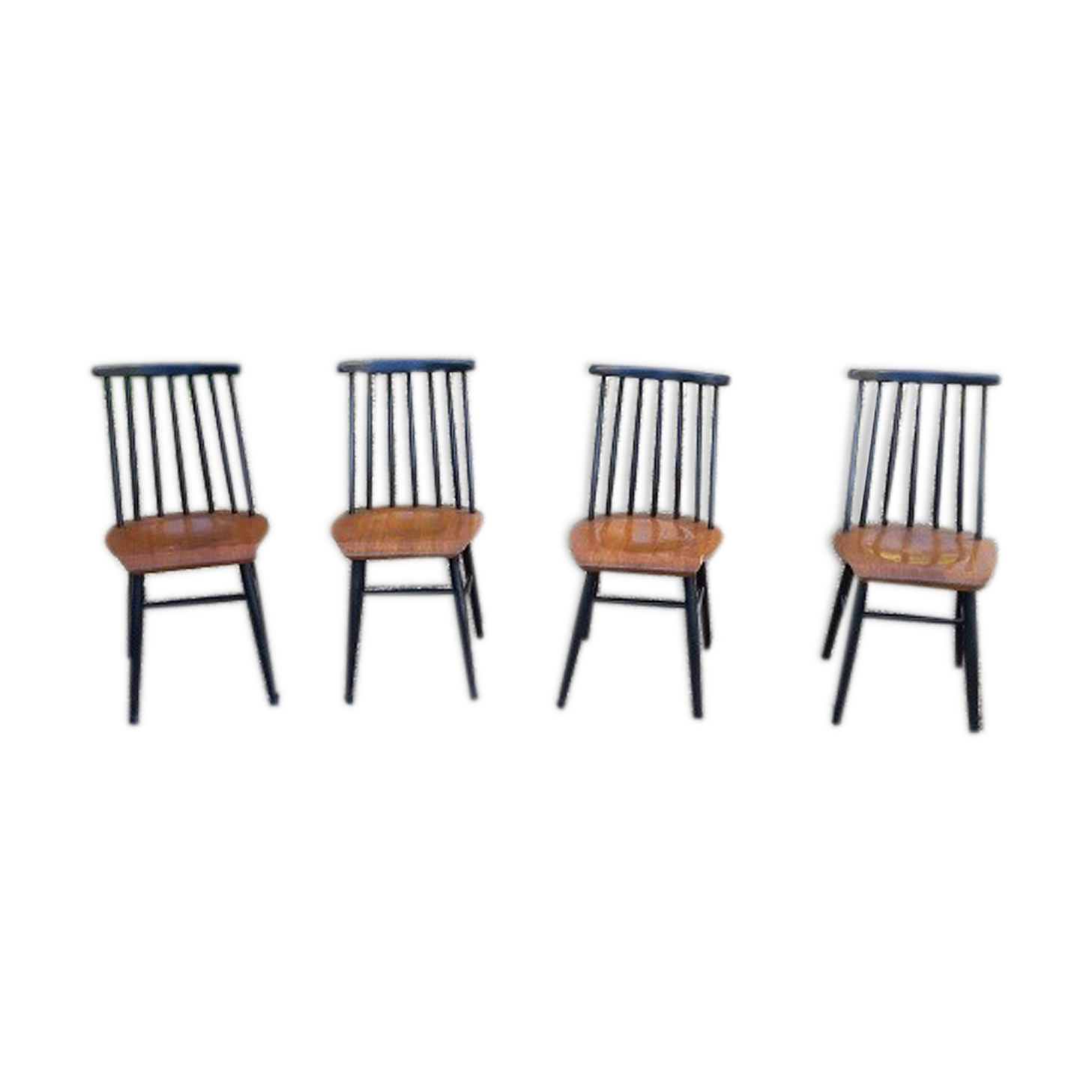 Lot of 4 vintage Scandinavian-style chairs