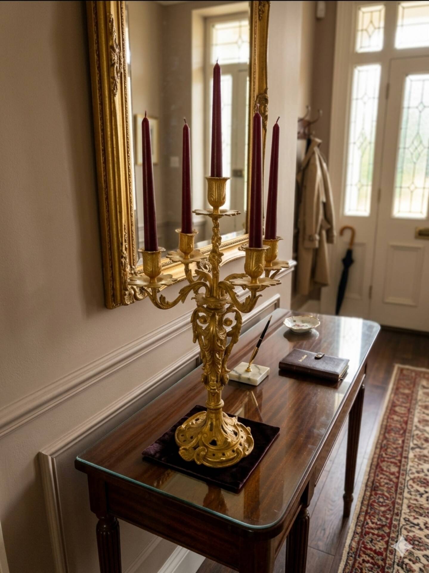 Louis XV style chandelier in gilded bronze