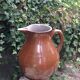 Pitcher brown glazed ceramic ball 60/70 years