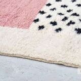 Moroccan rug in natural wool 3 x 2 m