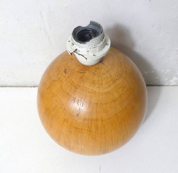 Lampe de Bureau Mid-Century en Bois IMT Italy design Vintage signé