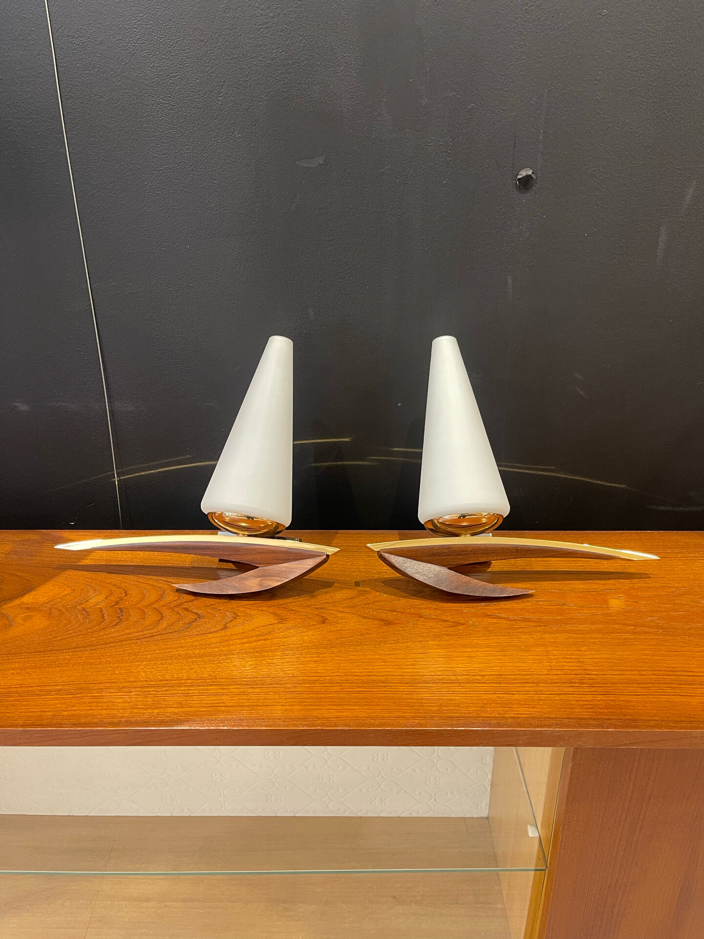 Pair of wall lights 1970