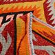 6x9 Orange & Balck Handmade Tribal Vintage Kilim Rug