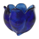 Blue glass vase