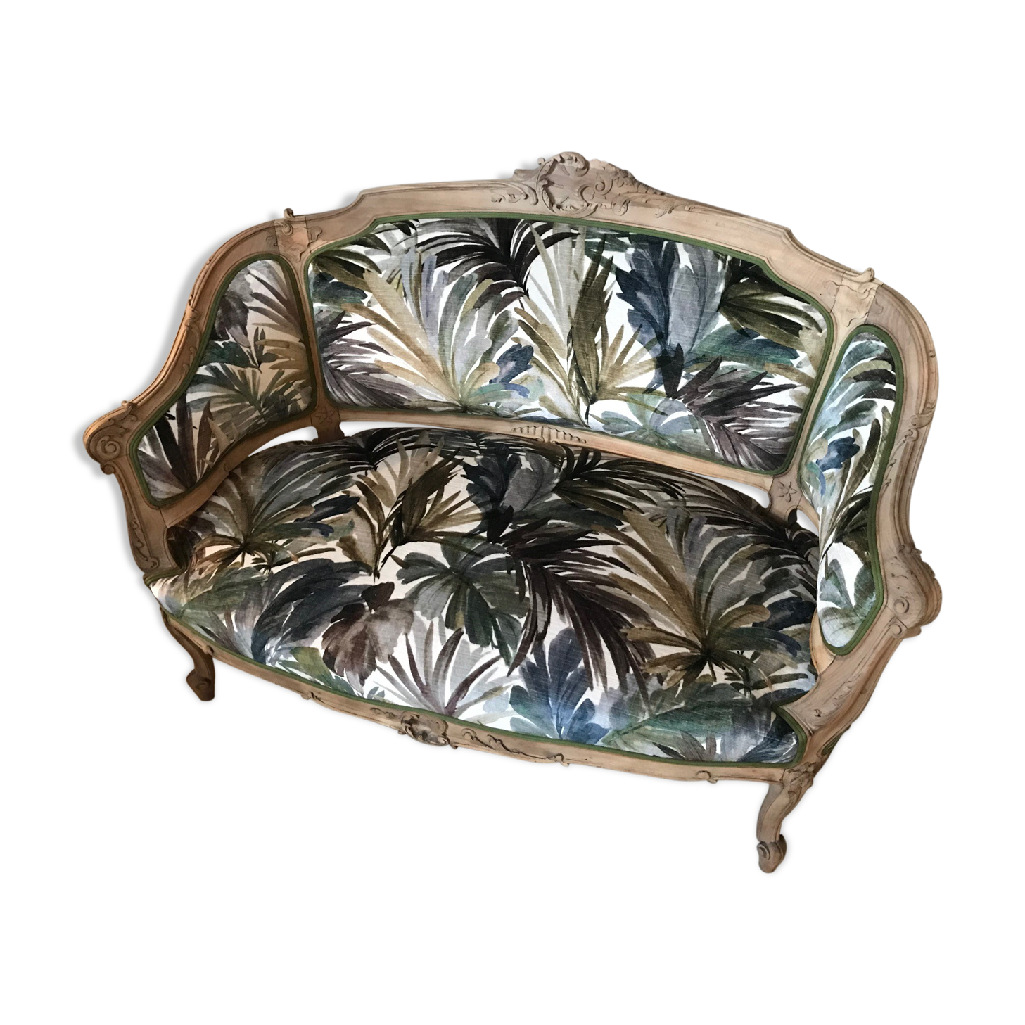 Small Louis XV sofa completely redone