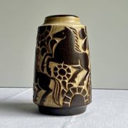 Danish Vase Brutalist Ceramic Bornholm Marianne Starck Michael Andersen