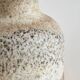 Ceramano vase with textured lava glaze