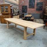 Farmhouse table with oak extensions