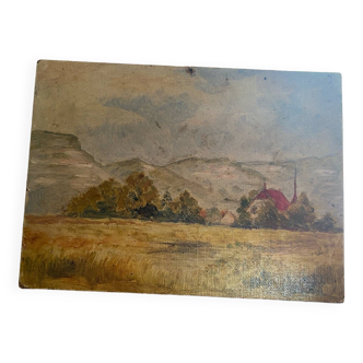 Huile ancienne sur panneau