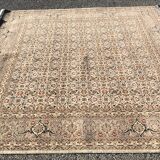 Tapis d'orient iran Tabriz Laine et  soie. Fait main : 2.00 X 2.00 mètres