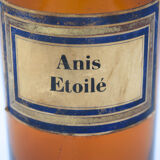 Pharmacy/apothecary old amber glass pot