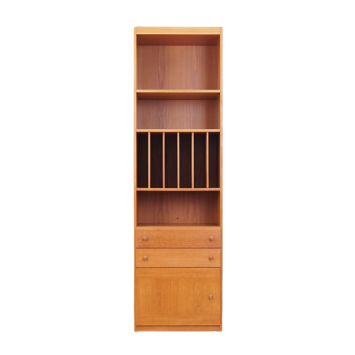 Ash bookcase, Danish design, 1970s, production: Skovby Møbelfabrik