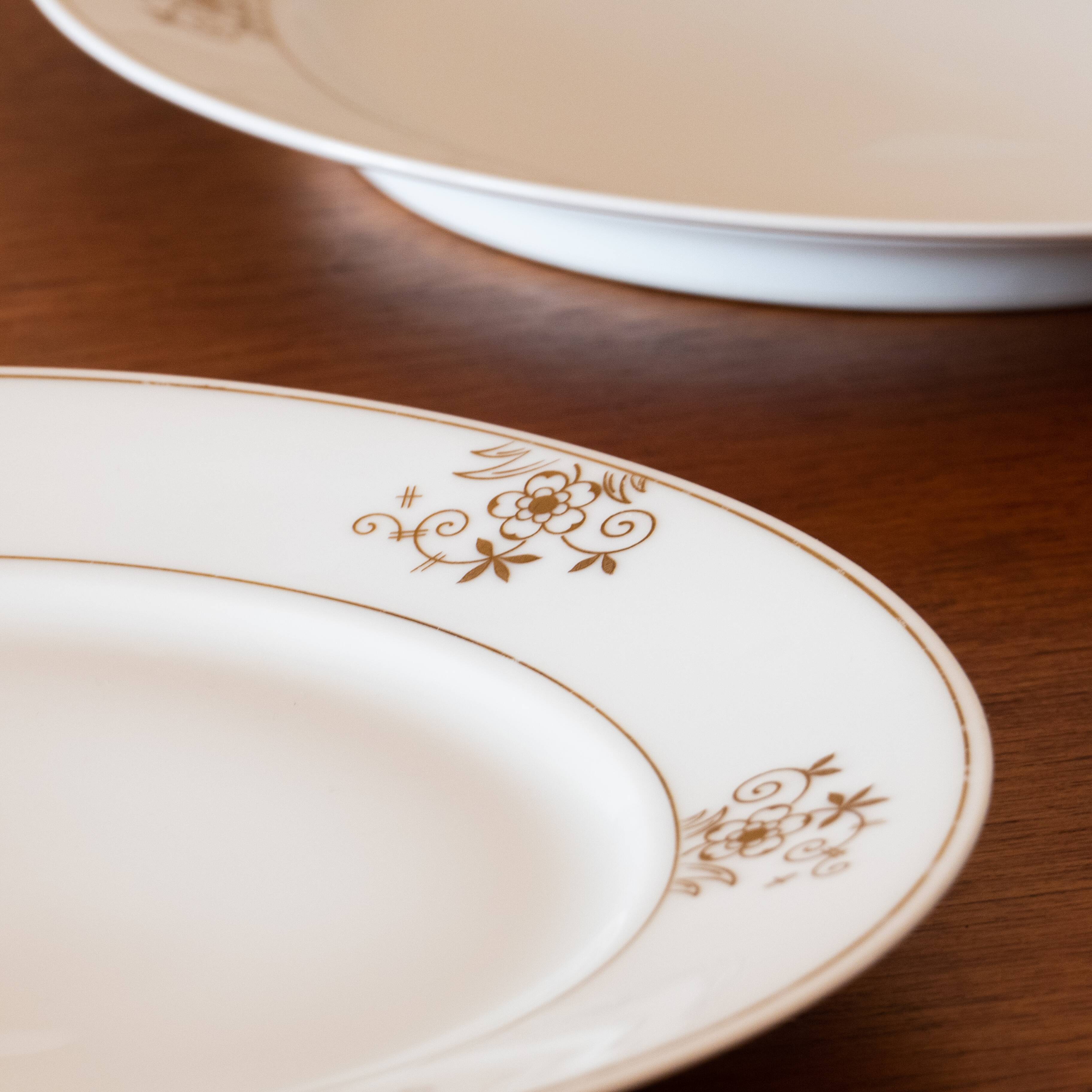 6 antique Bavarian porcelain plates by Seltmann Weiden