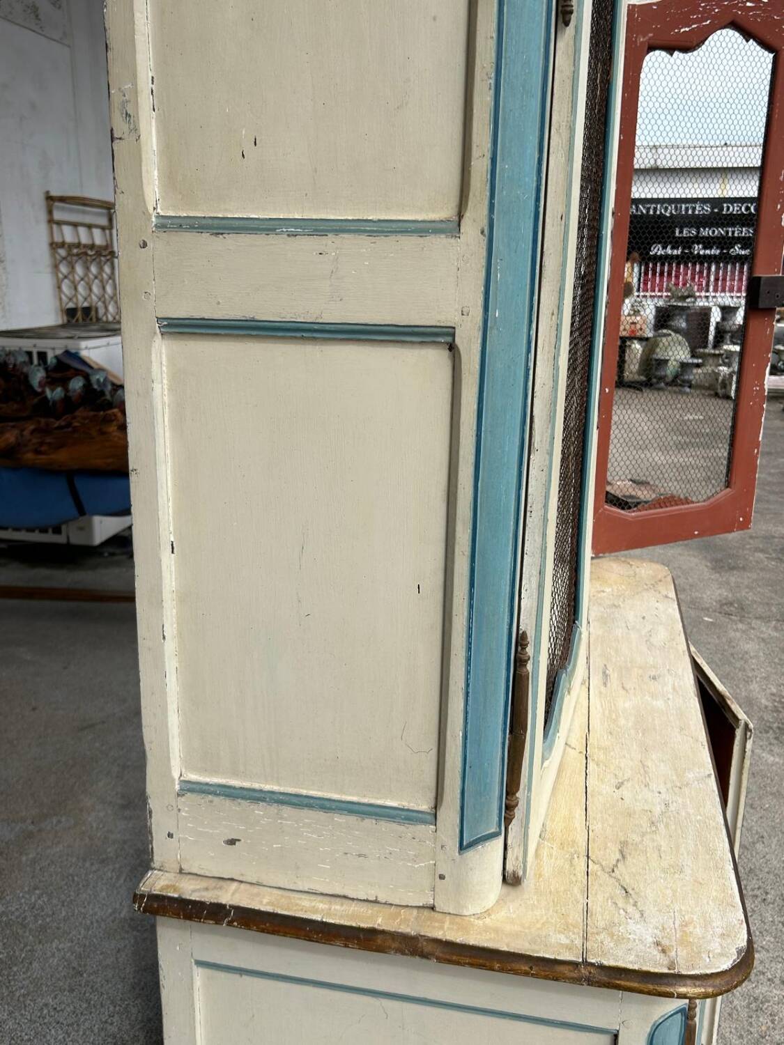 Two Body Buffet On Louis XIV Plinths In Lacquered Oak 18th Century