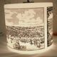 Vintage French 1960s modernist Arlus opaline pendant light, Paris Bordeaux