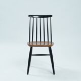 Tapiovaara Fanette style spindle teak chairs, set of 6