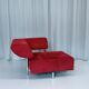 Red Alcantara Arthe Lounge Chair By Cor