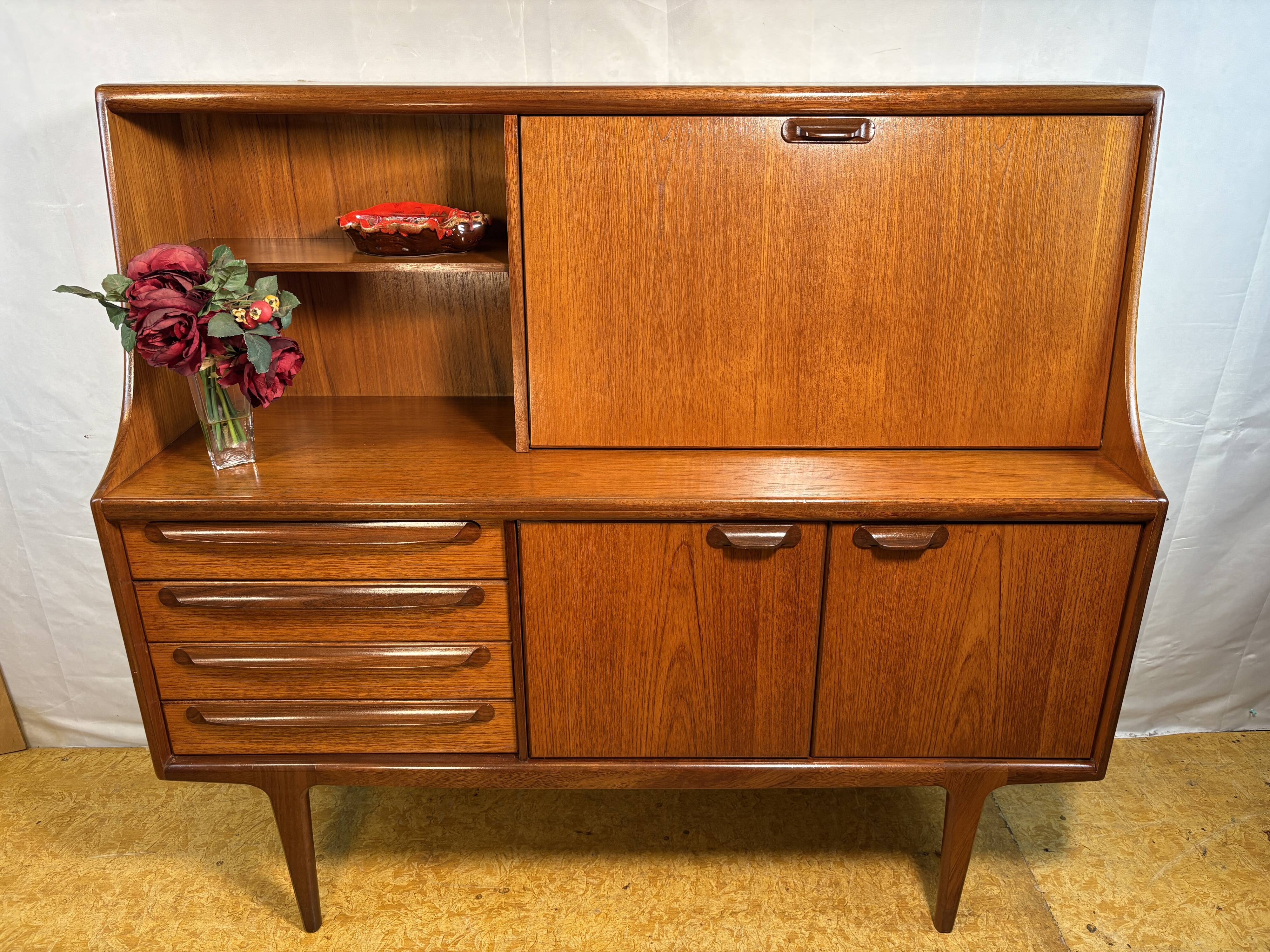 Vintage A. Younger “Sequence” Teak Highboard 1960 Designed by John Herbert